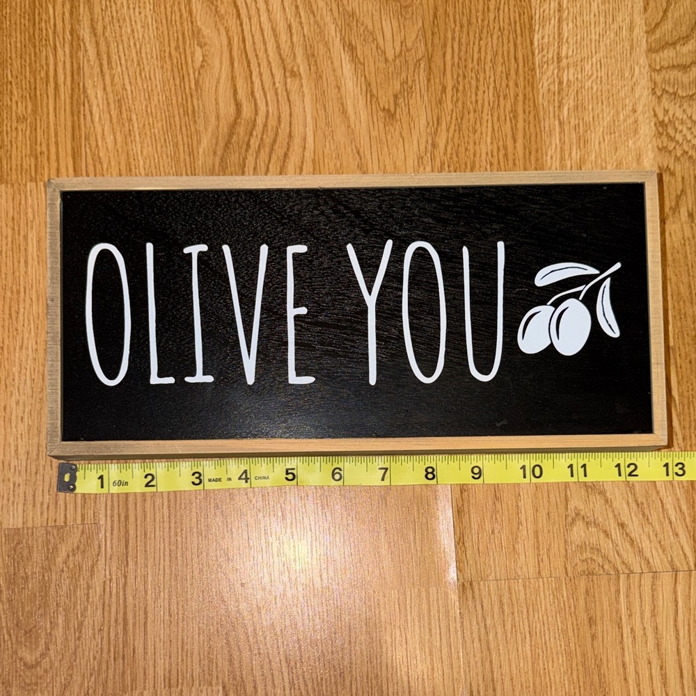 Hobby Lobby Black and White 'Olive You' Wall Art